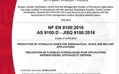 En 2019 ORYUS a obtenu les certifications ISO 9001 et EN 9100